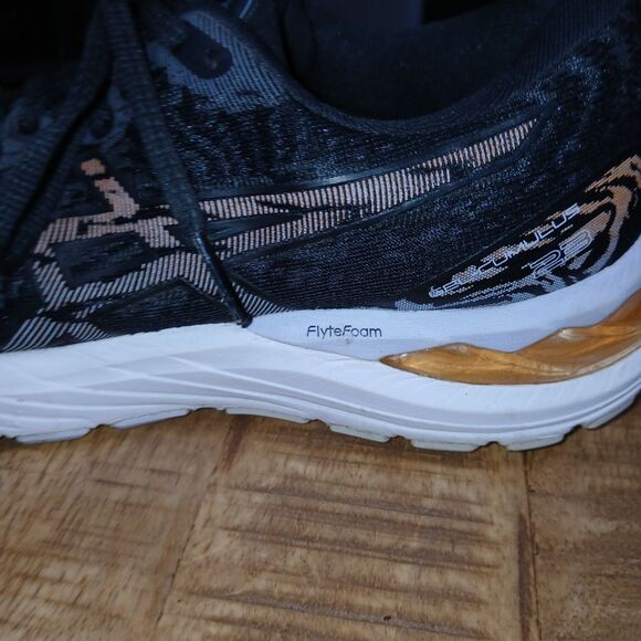 WOMEN'S ASICS GEL-CUMULUS 23 Black Rose Gold Running Shoes Sneakers Size US 7 - Picture 11 of 16